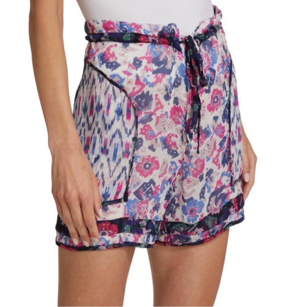 Isabel Marant Etoile Riolmy Printed Shorts: size:38/M